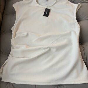 Express Cream Muscle Tee